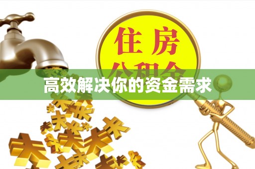 山城高效解决你的资金需求