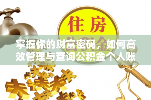 山城掌握你的财富密码，如何高效管理与查询公积金个人账户信息